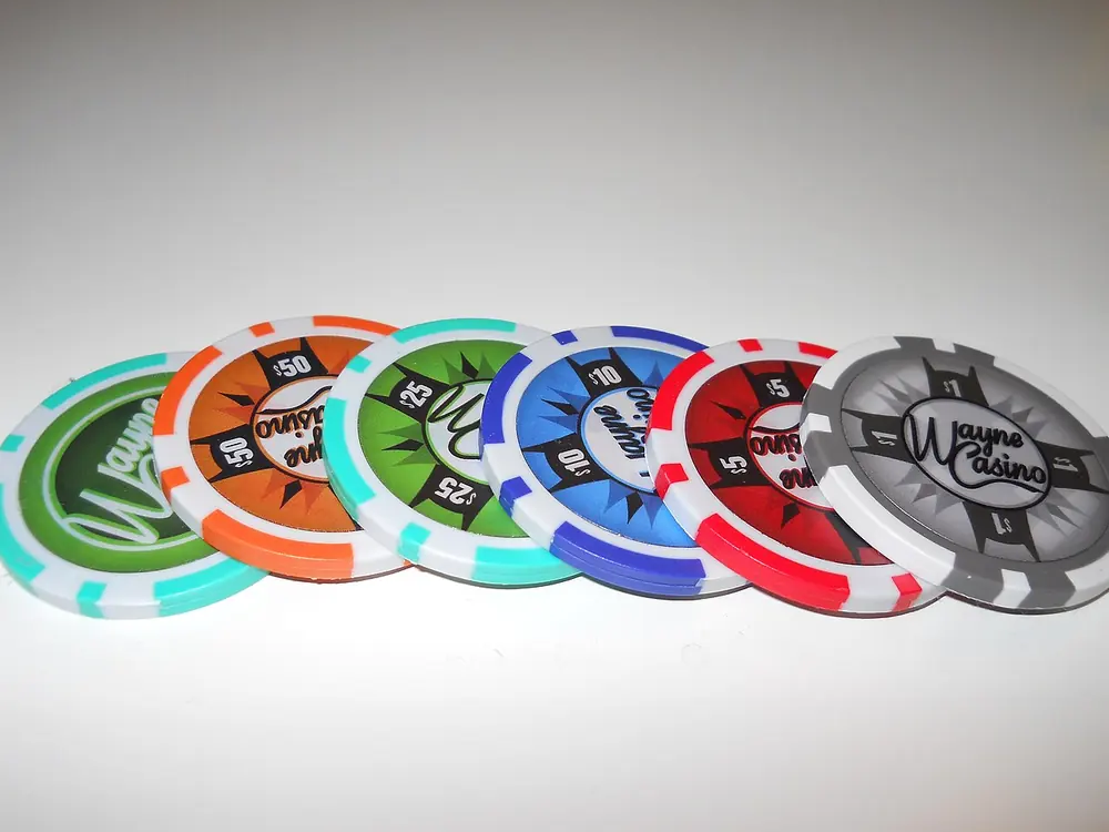 Stacks of poker chips - betting in Canada